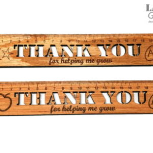 Teacher's Day Engraved wooden rulers